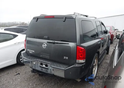 2007 Nissan Armada Se from USA, damaged, VIN 5N1BA08AX7N702497